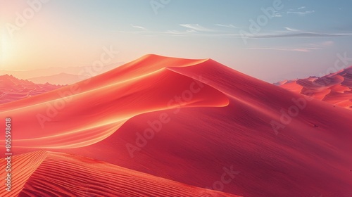 Desert Landscape With Clouds