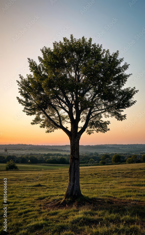professional photograph of single tree in sunset professional photograph of single tree in sunset