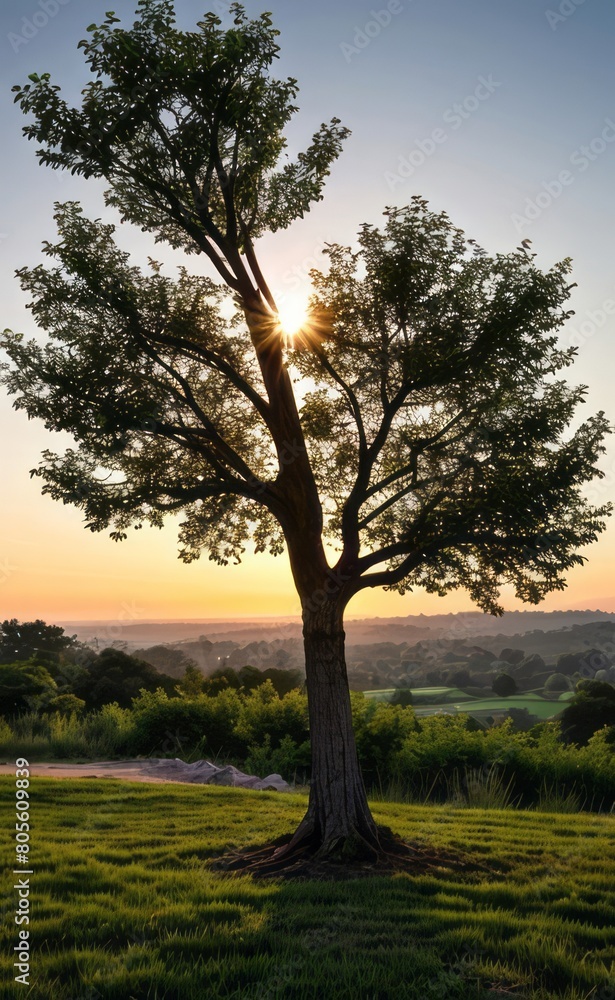 professional photograph of single tree in sunset professional photograph of single tree in sunset