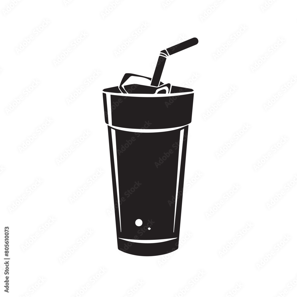 Soft drink in cartoon, doodle style . Image for t-shirt, web, mobile apps and ui. Isolated 2d vector illustration in logo, icon, sketch style, Eps 10, black and white. AI Generative Soft drink in cartoon, doodle style . Image for t-shirt, web, mobile apps and ui. Isolated 2d vector illustration in logo, icon, sketch style, Eps 10, black and white. AI Generative