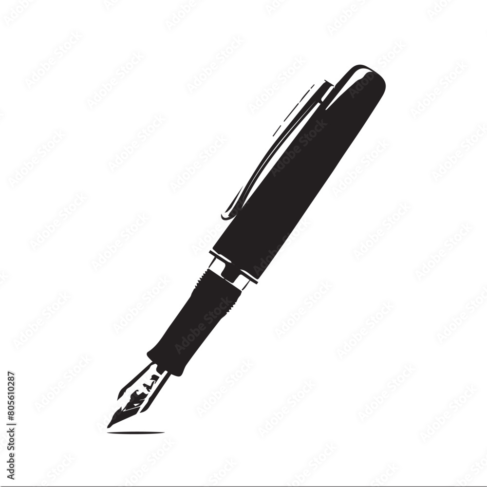 Fountain pen in cartoon, doodle style. Image for t-shirt, web, mobile apps and ui. Isolated 2d vector illustration in logo, icon, sketch style, Eps 10. AI Generative Fountain pen in cartoon, doodle style. Image for t-shirt, web, mobile apps and ui. Isolated 2d vector illustration in logo, icon, sketch style, Eps 10. AI Generative