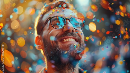 Smiling Man With Glasses and Beard