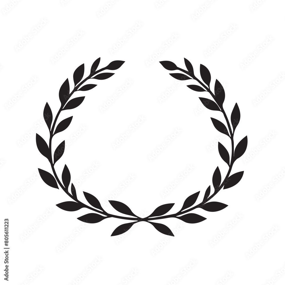 Laurel in cartoon, doodle style . Image for t-shirt, web, mobile apps and ui. Isolated 2d vector illustration in logo, icon, sketch style, Eps 10, black and white. AI Generative Laurel in cartoon, doodle style . Image for t-shirt, web, mobile apps and ui. Isolated 2d vector illustration in logo, icon, sketch style, Eps 10, black and white. AI Generative