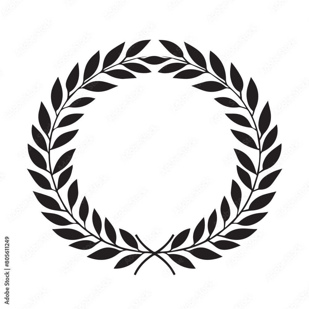 Laurel in cartoon, doodle style . Image for t-shirt, web, mobile apps and ui. Isolated 2d vector illustration in logo, icon, sketch style, Eps 10, black and white. AI Generative Laurel in cartoon, doodle style . Image for t-shirt, web, mobile apps and ui. Isolated 2d vector illustration in logo, icon, sketch style, Eps 10, black and white. AI Generative