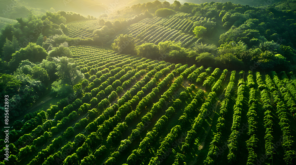 Fototapeta premium green tea plantation