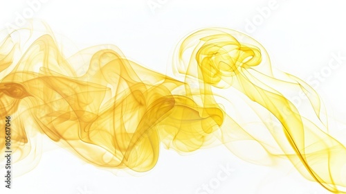 billowing yellow smoke transparent