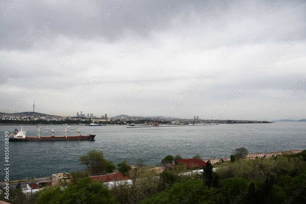 Naklejka premium Bosphorus Cargo Voyage
