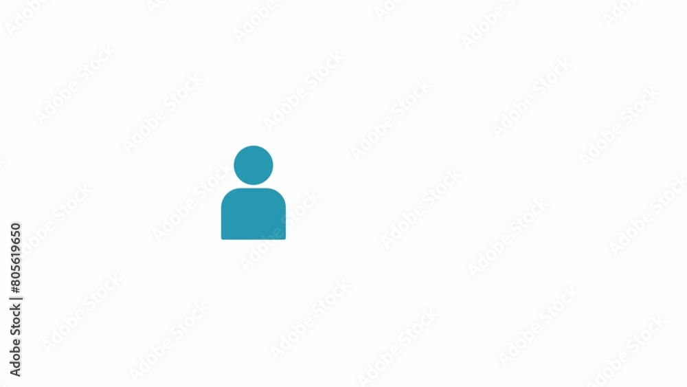 People icon talk in bubble chat animation, alpha channel. 4k videos People icon talk in bubble chat animation, alpha channel. 4k videos