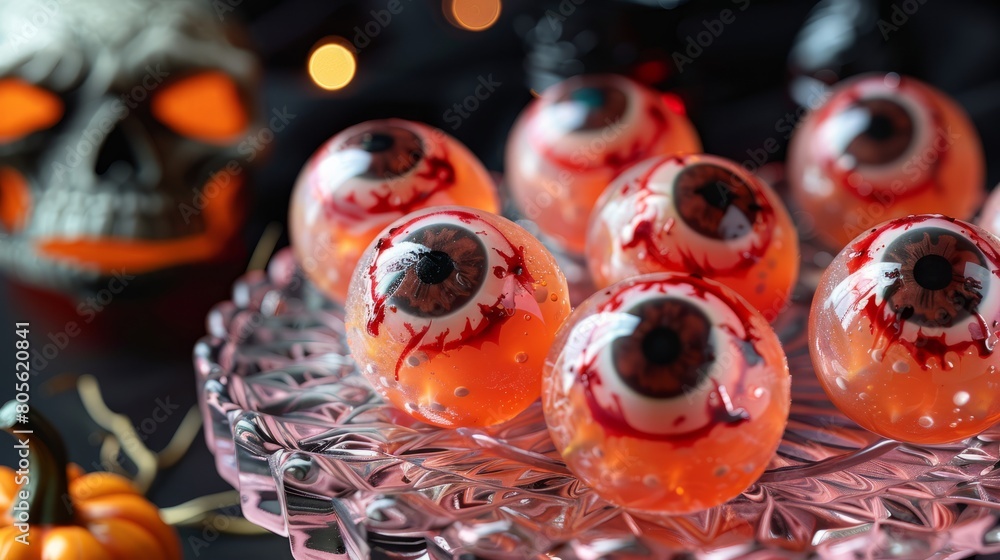 Fototapeta premium Ghoulish Gelatin Eyeballs