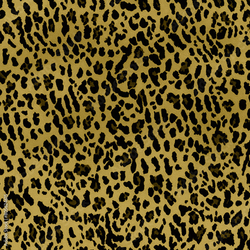 Leopard pattern design, illustration background Animal skin texture.