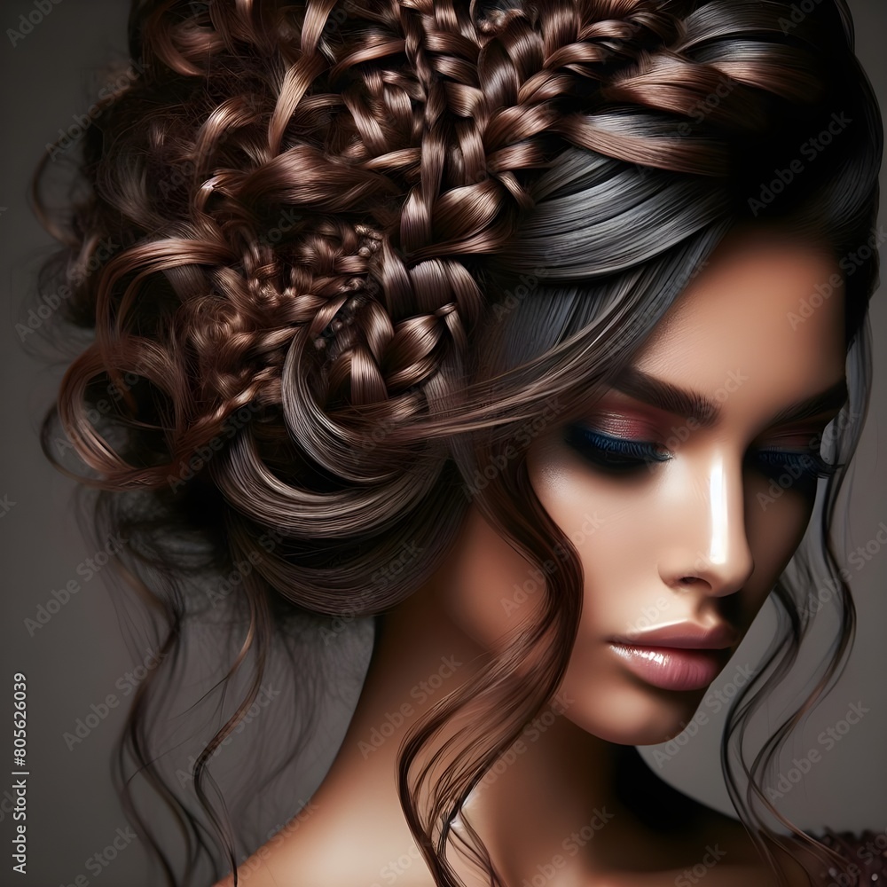 Fototapeta premium Luxury Hair style.