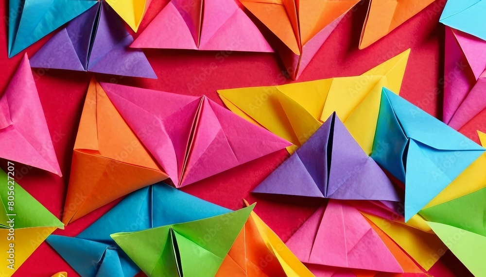 Abstract geometric origami background with folded paper shapes and crisp angles. Abstract geometric origami background with folded paper shapes and crisp angles.