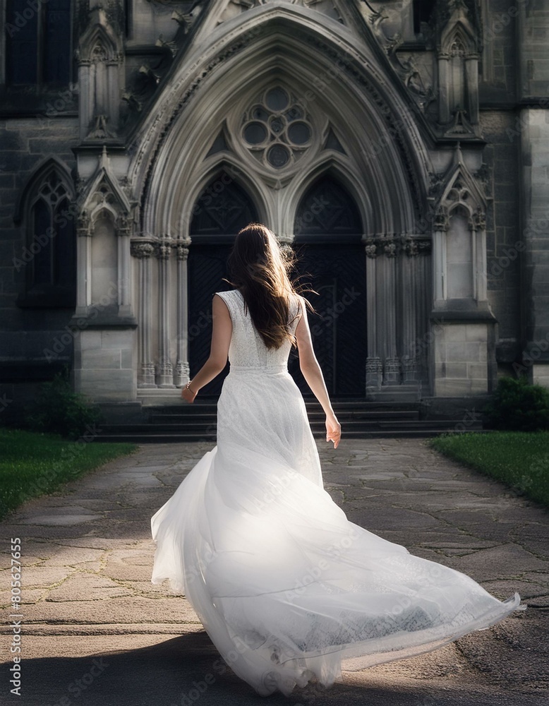 Obraz premium bride in a dress