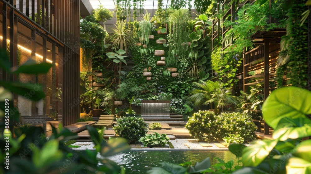 Eco-Friendly Architecture and Vibrant City Garden Design