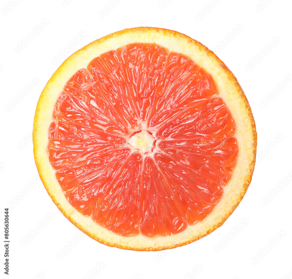 Citrus fruit. Sliced fresh ripe red orange isolated on white Citrus fruit. Sliced fresh ripe red orange isolated on white