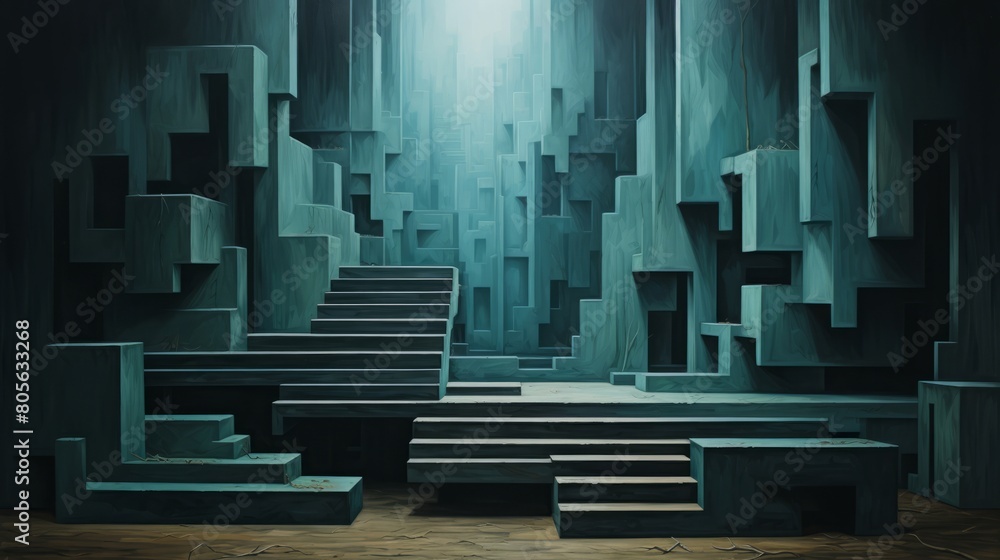 デザイン性のある階段,Generative AI AI画像 デザイン性のある階段,Generative AI AI画像
