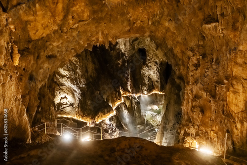 Inside Skocjan Cave in Slovenia, an amazing karst cave sculpted by the Reka River. © Mazur Travel