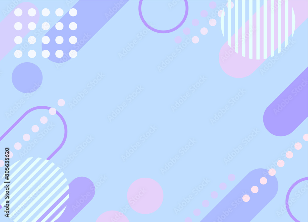 ポップな背景素材（フレーム　メンフィス　バナー　タイトル　見出し）