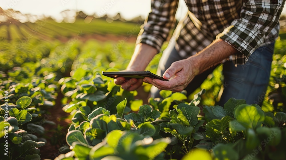Innovative Cultivation: Agronomist integrating modern farming techniques to increase productivity and sustainability on the farm. Innovative Cultivation: Agronomist integrating modern farming techniques to increase productivity and sustainability on the farm.