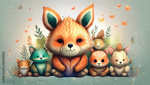 Whimsical Animal and Influencer Characters