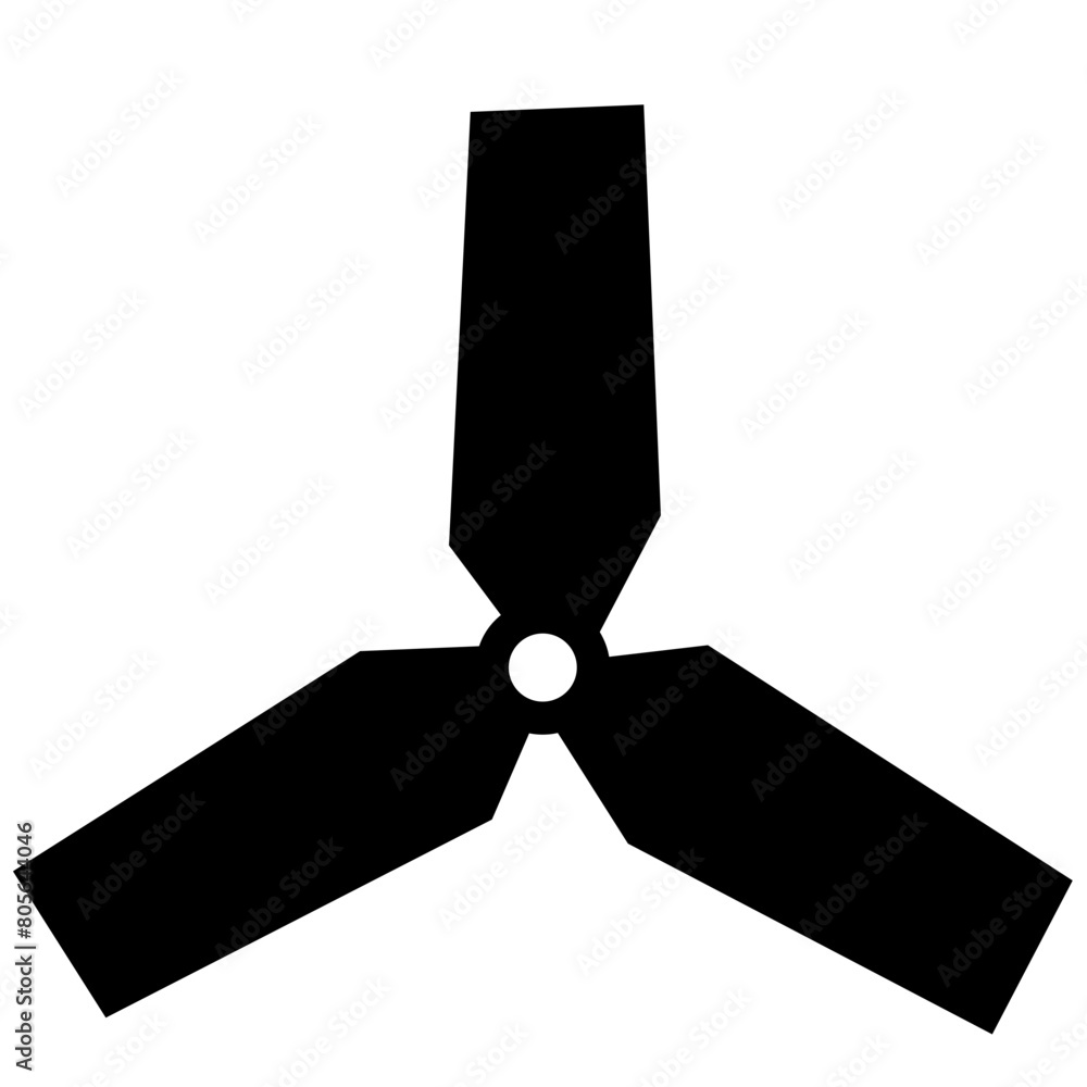 Black Fan Blade Vector Black Fan Blade Vector