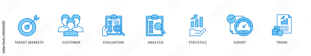 Market research icon packs for your design digital and printing of target markets, customer, evaluation, analysis, statistics, survey and trend icon live stroke and easy to edit Market research icon packs for your design digital and printing of target markets, customer, evaluation, analysis, statistics, survey and trend icon live stroke and easy to edit