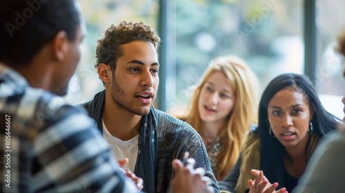 A business meeting with one team member dominating the conversation, leaving no room for others to speak