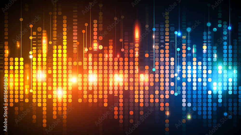Abstract digital background with lights and neon colors. Abstract digital background with lights and neon colors.