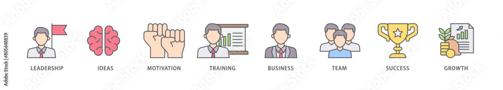 Learn and lead icon packs for your design digital and printing of leadership, ideas, motivation, training, business, team, success, and growth icon live stroke and easy to edit Learn and lead icon packs for your design digital and printing of leadership, ideas, motivation, training, business, team, success, and growth icon live stroke and easy to edit