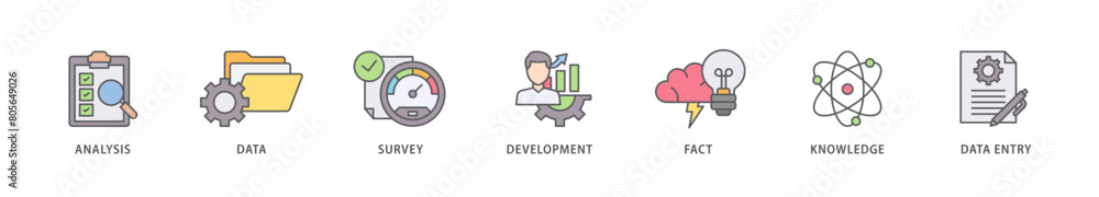 Research icon packs for your design digital and printing of analysis, data, survey, development, fact, knowledge and data entry icon live stroke and easy to edit Research icon packs for your design digital and printing of analysis, data, survey, development, fact, knowledge and data entry icon live stroke and easy to edit