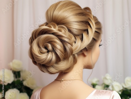 elegant updo hairstyle for special occasion