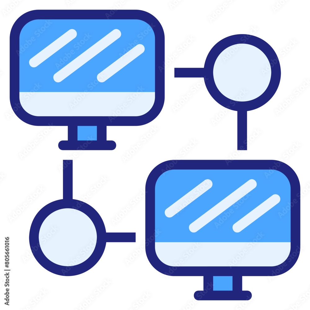 Network blue icon Network blue icon