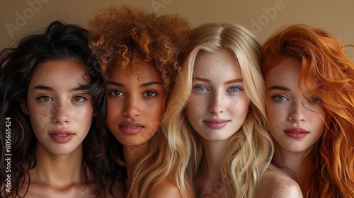 Diverse Female Beauty Portraits Together © GeorgV
