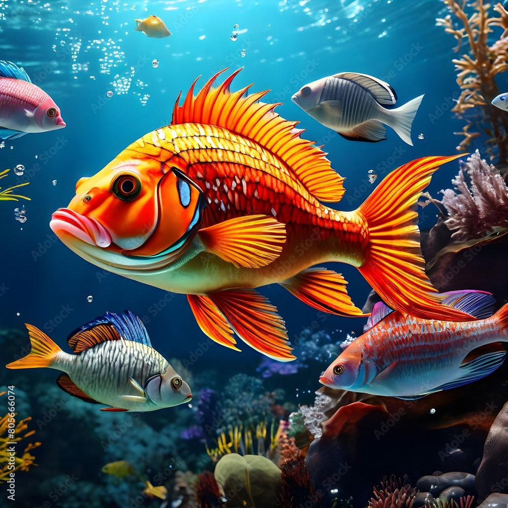 Fototapeta premium fish and reef