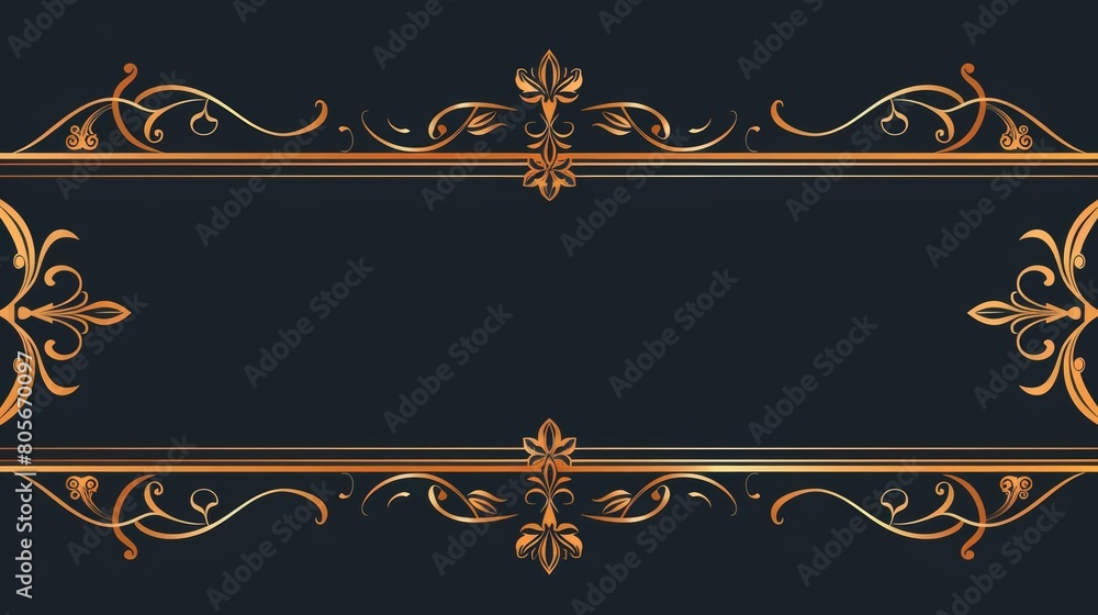 Showcase premium quality with Premium quality banner collection Sharpen Vintage border illustration template with copy space on center