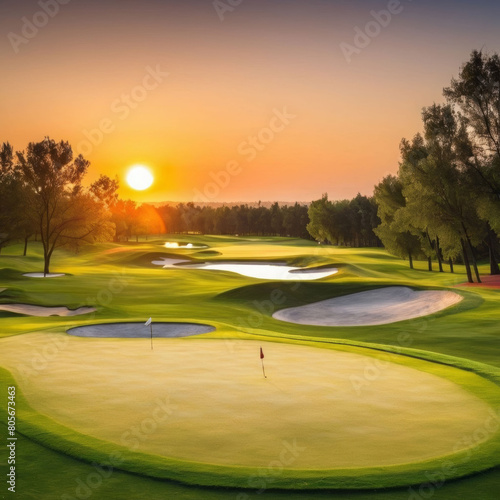 Golf Course Sunset