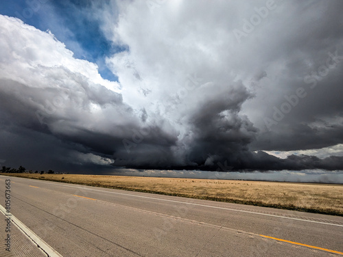 A tornado producing mesocyclone in extreme Southeast Colorado. photo