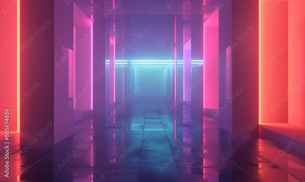 neon background, room, premise. neon background, room, premise.