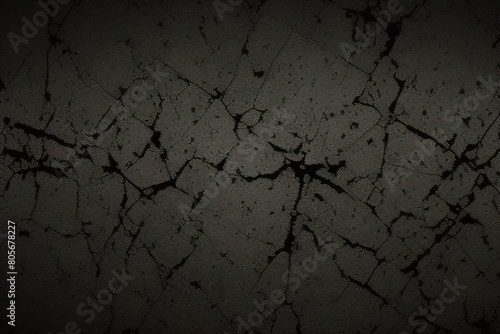 Fondo de pared de piedra de hormig  n con textura grunge negro oscuro negro