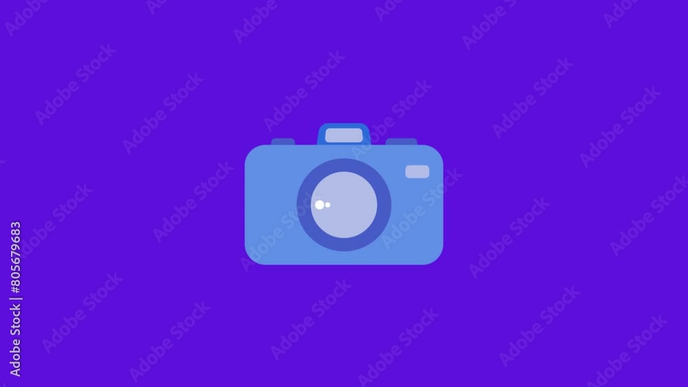 Animated camera with flash light Animated camera with flash light
