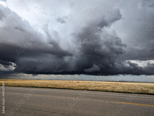 A tornado producing mesocyclone in extreme Southeast Colorado. photo