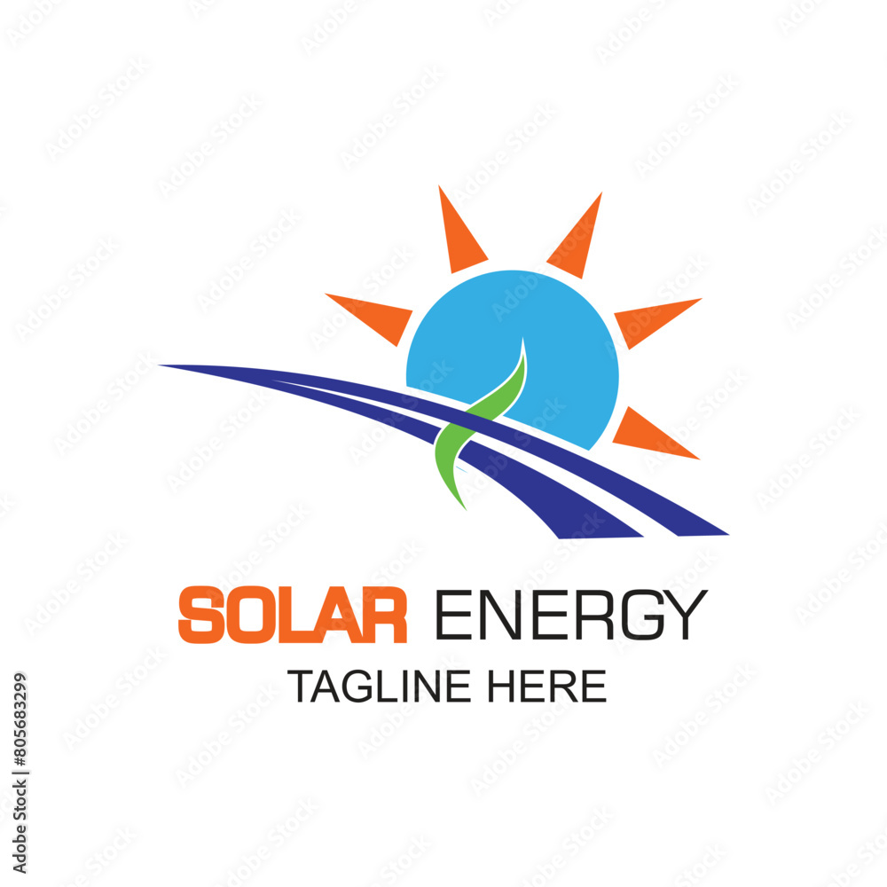 Fototapeta premium Energy logo design simple concept Premium Vector