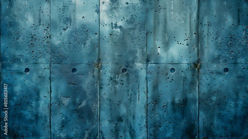 Grunge Blue Textured Concrete Wall Background for Digital Art and Photography