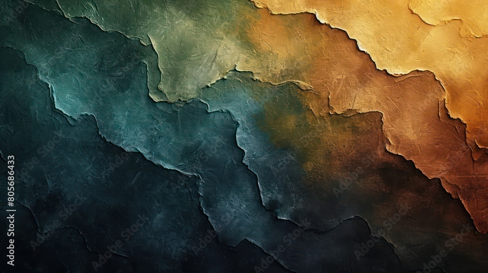 abstract paint strokes, oil painting on canvas. Dark artistic brush daubs and smears. Grungy background, hand painted brown, green, yellow and dark blue colored pattern abstract paint strokes, oil painting on canvas. Dark artistic brush daubs and smears. Grungy background, hand painted brown, green, yellow and dark blue colored pattern