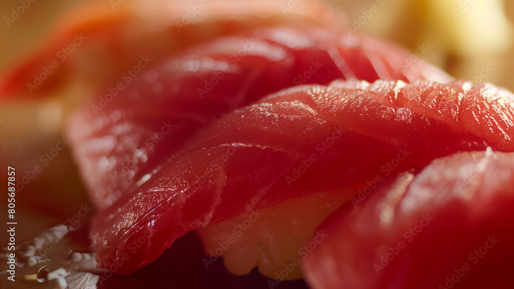 Culinary Art: Enticing Maguro Sashimi in Detail Culinary Art: Enticing Maguro Sashimi in Detail