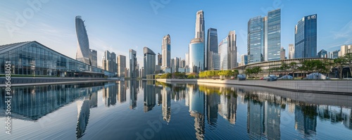 View of skyscrapers in a modern city