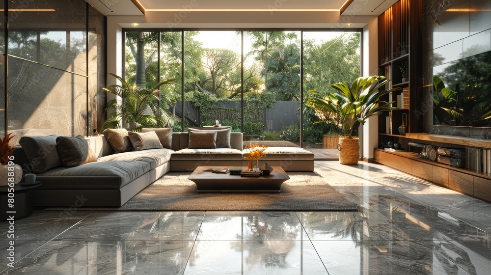 Scandinavian Interior Design Style modern living room --ar 16:9