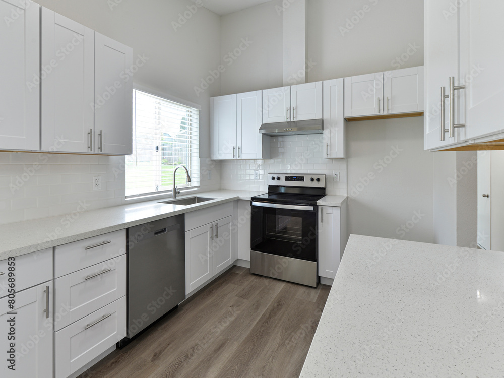 Modern residential kitchen interior Modern residential kitchen interior