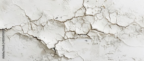 An old piece of sand is presented, showcasing abstract lines, spectacular backdrops, strong line work, cracked texture, and colors of light white and light gray.