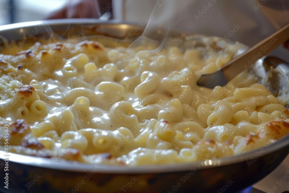 comforting homemade macaroni and cheese creamy pasta goodness in pot and pan comforting homemade macaroni and cheese creamy pasta goodness in pot and pan